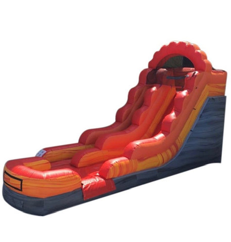 12' Fire Red Marble Water Slide 