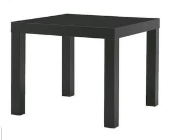 Ikea side table - black
