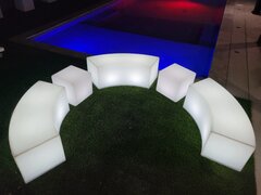 5pc Curved LED Furniture Set