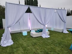 VIP CABANA - 10x20 Hardware and Draping Only - Furniture Not Included in this set