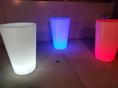 LED Acrylic Cocktail Table (Each) - Round Top