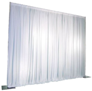 White Draping Set (Expandable uprights: 7-12ft tall)