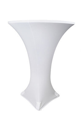 Cocktail table with White spandex linen- No LED lighting