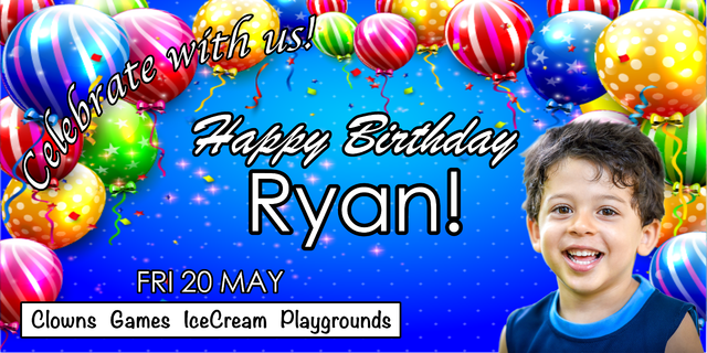 Boy Banner 2' X 4' Full Color Boy Banner 2' X 4' Full Color