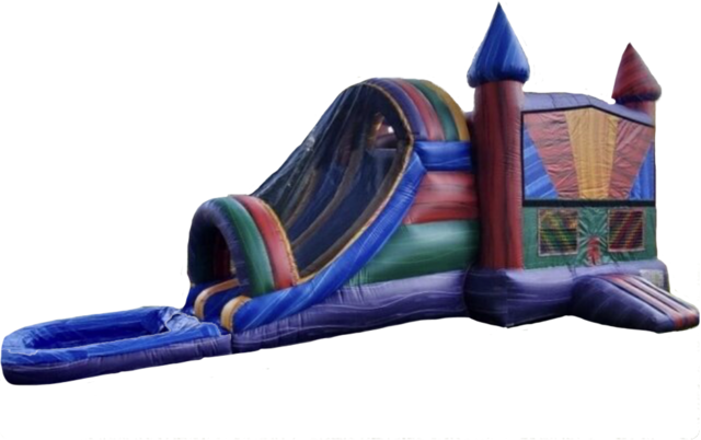 Marble Bounce House with Double Slide Marble Bounce House with Double Slide