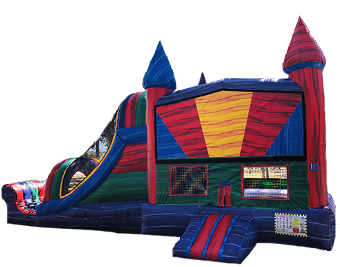 Dry Marble Bounce House With Double Slide Dry Marble Bounce House With Double Slide
