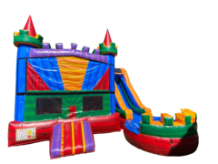 Marble Castle Bounce House WIth Slide