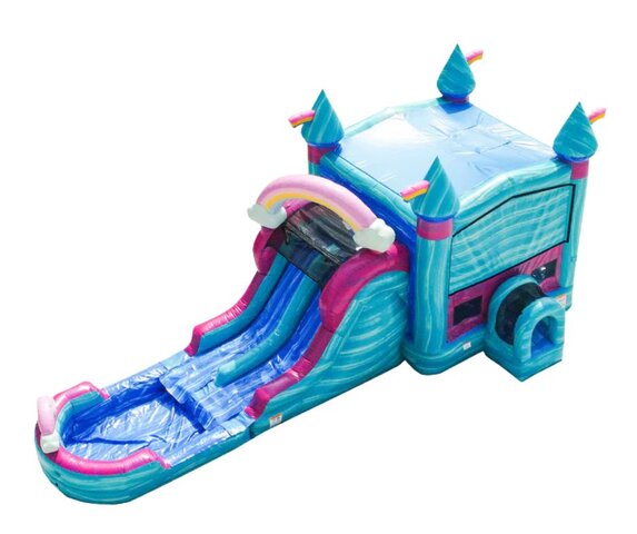 Rainbow Bounce House Combo Rainbow Bounce House Combo