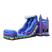 Wet Bounce House with Slides