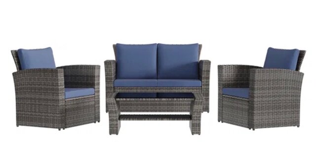Outdoor Wicker Sofa Set Outdoor Wicker Sofa Set