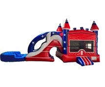 American Patriot Bounce House & Slide (DRY)
