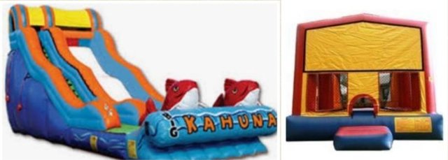 Dry Package 20ft Kahunna Dry and 15x15 Modular Bounce House Dry Package 20ft Kahunna Dry and 15x15 Modular Bounce House