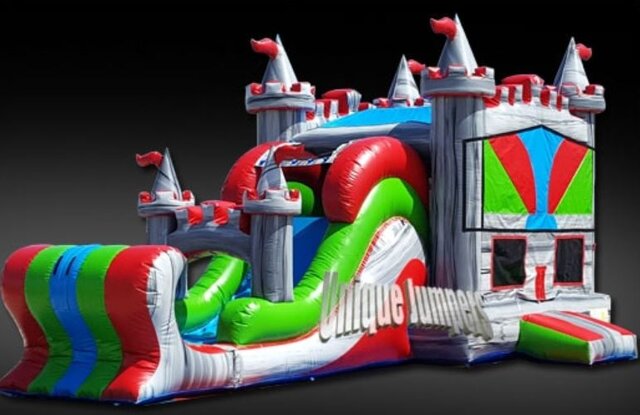 Majestic Bounce House with a slide combo