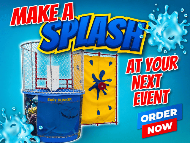 Dunk tank is perfect centerpiece to your next event!