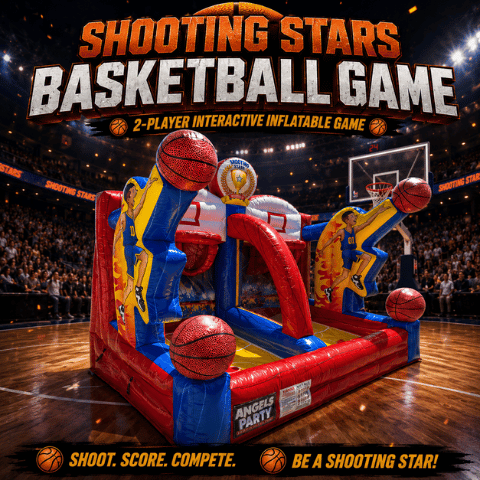 two person inflatable basketball game