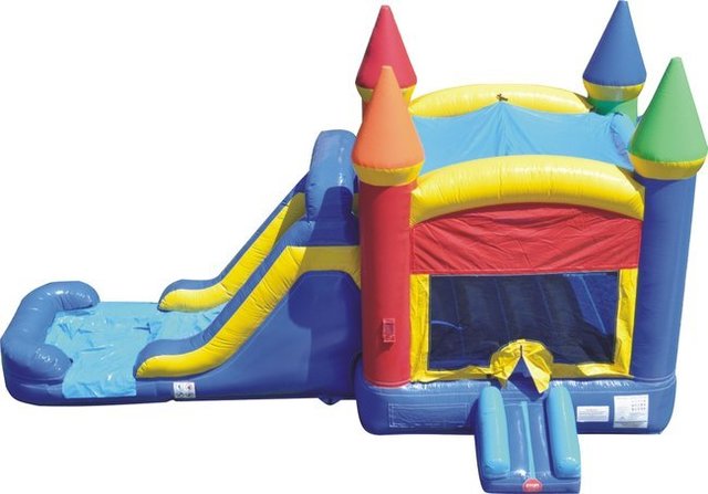 Multicolored Castle Water Bounce House (7 Ft seated height) Multicolored Castle Water Bounce House (7 Ft seated height)