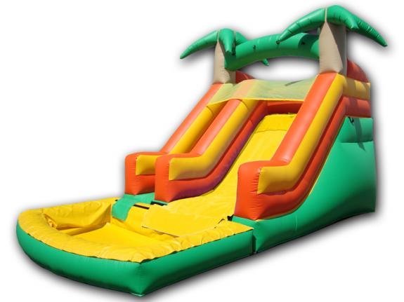 12 Foot Tropical Water Slide with pool (8 ft seated height) (10 Yrs and under) 12 Foot Tropical Water Slide with pool (8 ft seated height) (10 Yrs and under)