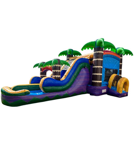Tropical Combo Bounce House Tropical Combo Bounce House