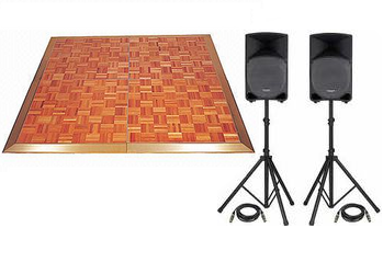 12x12 Dance Floor w/ 2 Speakers 12x12 Dance Floor w/ 2 Speakers