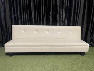 Modern Armless White Couch (8ft)