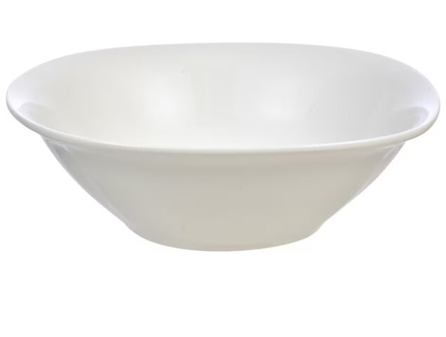 White Square Stoneware dessert, salad or pasta Bowl 8 inches White Square Stoneware dessert, salad or pasta Bowl 8 inches