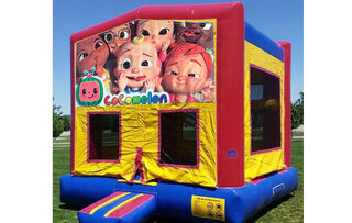 <b><font color='red'><b>Cocomelon Bounce House</b></font><b><br><font color='blue'>Size 13 L x 13 W x 14 H</font></b></b>