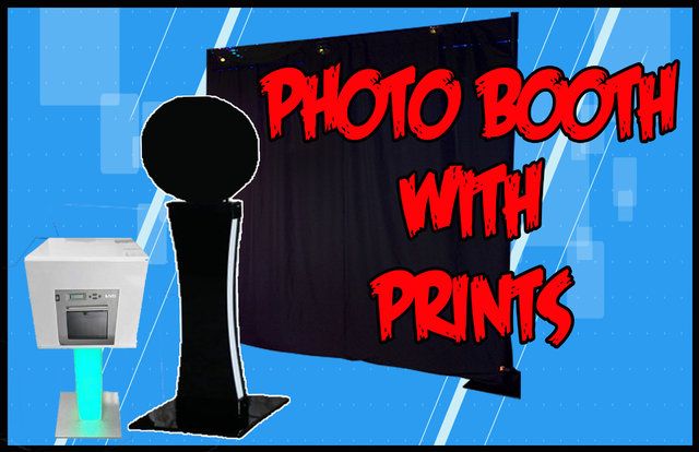 Full Photo Booth With Print Table