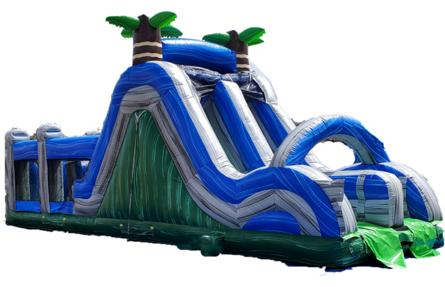 Parks - Tropical Double Lane Slide Combo Parks - Tropical Double Lane Slide Combo