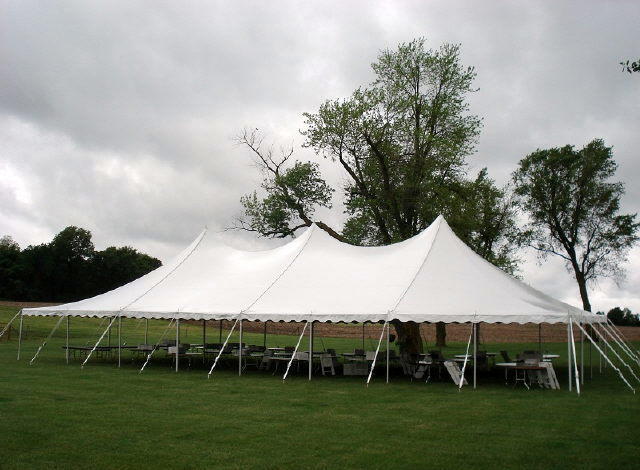 40ft X 60ft White Hi Peak Pole Tent 40ft X 60ft White Hi Peak Pole Tent