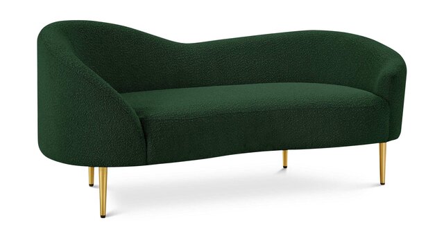 Tasha's Emerald Green Velvet Loveseat Tasha's Emerald Green Velvet Loveseat