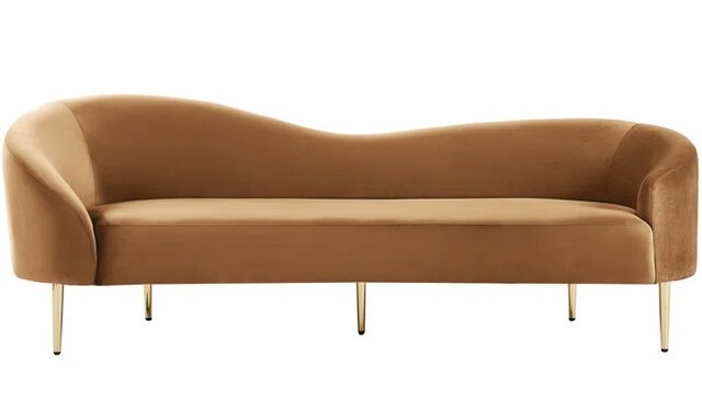 Tasha's Saddle Velvet Sofa Tasha's Saddle Velvet Sofa