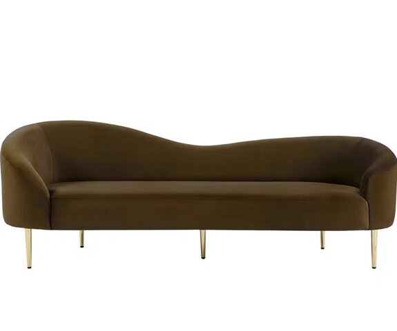 Tasha's Brown Velvet Sofa Tasha's Brown Velvet Sofa