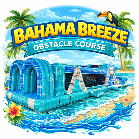 46ft Bahama Breeze Obstacle Course 46ft Bahama Breeze Obstacle Course