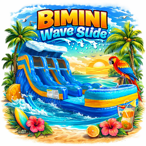 16ft Bimini Wave Dual Lane with Pool 16ft Bimini Wave Dual Lane with Pool