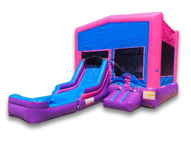 Pink/Purple 3-in-1 Combo Bouncer (Wet) Pink/Purple 3-in-1 Combo Bouncer (Wet)