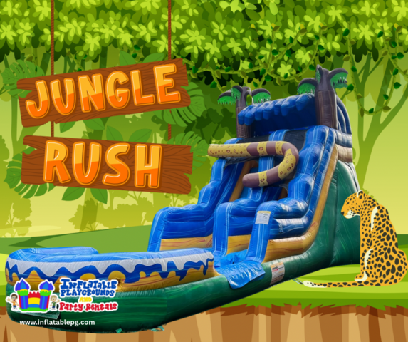 15ft Jungle Rush Waterslide 15ft Jungle Rush Waterslide