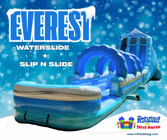 22ft Everest Waterslide with Slip n Slide Attachment 22ft Everest Waterslide with Slip n Slide Attachment