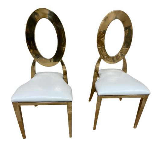 Gold O Back Chairs Gold O Back Chairs