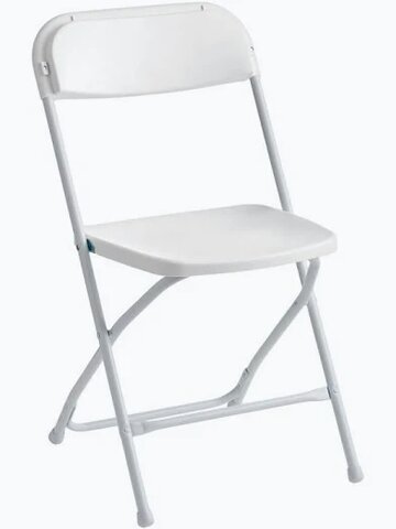 WHite folding chair WHite folding chair