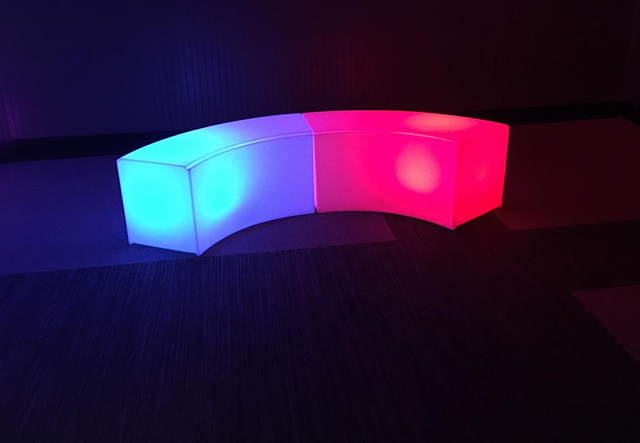 LED Curved Bench(At Your Location) LED Curved Bench(At Your Location)