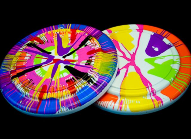 Spin Art Frisbee's Spin Art Frisbee's