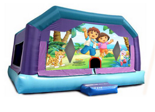 Gigantic Jump - Dora & Diego 23x25x16 Gigantic Jump - Dora & Diego 23x25x16