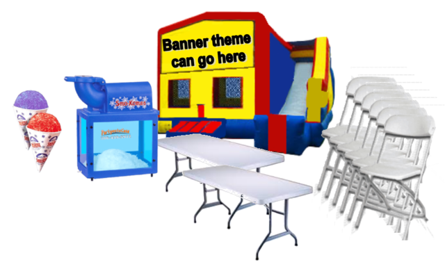 Mod Combo with Snow Cone, 15 Chairs, 2 Tables Package