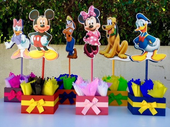 Mickey Mouse Club Table Center Pieces 