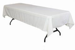 White standard table covers