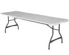 8ft White Event Table