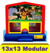 M1• Safari / Jungle Modular Jump House 13x13