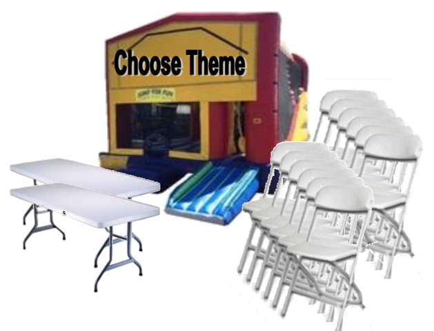 4-1 Large Modular Combo, 15 Chairs, 2 Tables Package