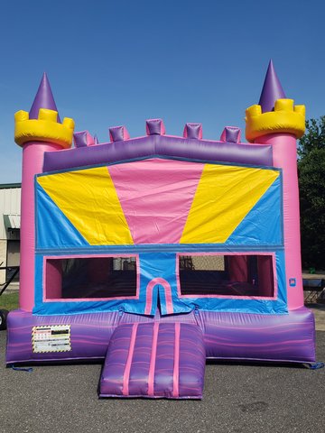 * Cotton Candy Swirl Castle Bounce House *NEW