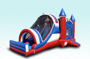 Large Dual Lane All American Bouncehouse 5 in 1 Combo (Dry)
